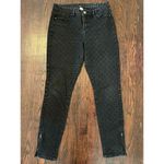Cache y2k Vintage Black Studded Jeans with Zipper Ankles Size 5 Photo 4