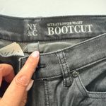 NY&Co Gray Bootcut Jeans Low Rise Stretch Fitted Hip Straight Leg Denim Pants 4 Photo 3