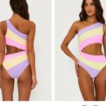 Beach Riot  Joyce One Piece Sublime Spring Colorblock Sz XL NWT Photo 2