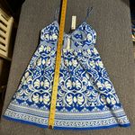 Alice + Olivia  Melvina Tie-Front Gathered Babydoll Dress Photo 15