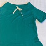 Free People  Beach GEMMA Size Medium Cadmium Green Off-Shoulder Mini Dress Boho Photo 6