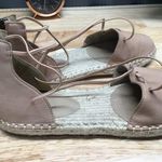 Eileen Fisher D'Orsay Lee Espadrille Sandals Women's Pink Leather Back Zip Photo 1