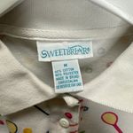 Vintage Sweetbriar Short Sleeve Polo Shirt Size M White Tennis Croquet Cutesy Size M Photo 3