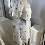 Source Unknown Elegant White Floral Dress Photo 12