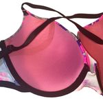 PINK - Victoria's Secret  VS Tropical Floral Wear Everywhere Push-Up Bra Size 32DD Photo 4