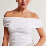 Abercrombie & Fitch Modal Blend Off-Shoulder Ruched Top | Size: Medium Photo 0