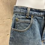 Palmettos Vintage 80s Medium Wash Denim Jean Mini Skirt 7 25 Retro Rigid Denim Blue Photo 2