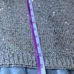 Chico's  Metallic Knit Sweater Vest Womens 2 Beige Sparkle Casual Work Neutral Photo 8