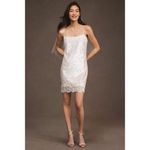 BHLDN NEW  Audrey Adele Sequin Mini Shift Dress Beaded Sequin Bridal‎ Large Photo 12