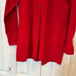 J.Jill Red Corduroy Button Up Shirt Size Small Photo 3