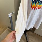 Wrangler Women's White Crewneck Sweatshirt Oversized Colorful Logo Spellout 1X Photo 1