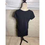 Old Navy Maternity Black Ruched Side T Shirt Dress Size L Photo 2