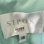 Samantha Sipos $450 Butterfly Slip Cutout Halter Teal Dress Spring Cocktail Blue Size XS Photo 5