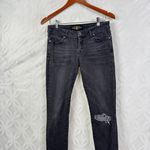 Lucky Brand  Distressed Lolita Capri Released Hem Black Washed Jeans Size 6‎ Photo 4
