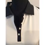 Cutter and Buck Annika  graphic design golf polo Medium M women's partial button Photo 2