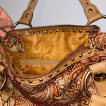 Kathy Van Zeeland  Paisley Shoulder Bag in Tan and Brown Photo 6
