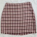 BCBGeneration Houndstooth Fringe Hem Skirt Photo 4