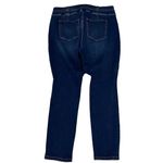 We The Free Free People Curvy High Rise Lace Up Skinny Jeans Jegging Blue 35x29 Photo 1