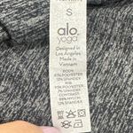 Alo Yoga  Grey High Waist‎ Ribbed Knit Lounge Leggings Ruched Small Dance Workout Photo 4