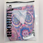 NWT Aumora Women's Shift Dress Floral Paisley Print V Neck Mini Dress Purple Size L Photo 4