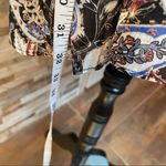 ZARA  Paisley Floral Print Draped Ruched Mini Dress Size L NWT Photo 9