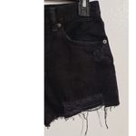 Free People We the Free Sofia Button Fly High Waisted Cut-Off Shorts Black 25 Photo 7