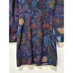 Allison New York Flora Mini Dress Navy Floral Sz 4 NWT Smocked Back Long Sleeves Blue Photo 12