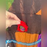 Rising International Boho Dress Embroidered Applique Tie Photo 2