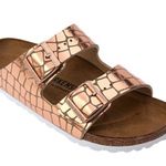 Birkenstock NWOB Arizona Gator Gleam Copper Sandals. MSRP $140 Photo 2