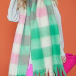 Bloomingdale’s multicolored buttery soft large scarf NEW Green Photo 0