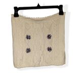 ZARA  embroidered knit crop top Sleeveless large nwt Photo 0