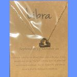 libra zodiac sign necklace Gold Photo 0