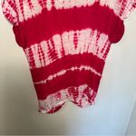 Lucky Brand Twist Front T-Shirt Magenta Tie Dye Photo 9