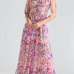 Shoshanna  Zahra Floral Gown in Blush Pink 2 Womens Long Maxi dress Photo 0