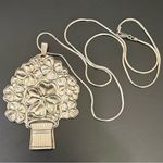Vintage REED & BARTON Sterling Silver Clover Good Luck Whistle Pendant Necklace Photo 1