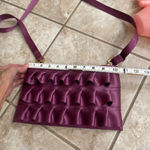 SUPER RARE Harveys Lola satchel Seatbelt Bag Purple Ruffle Purse CROSSBODY Photo 8