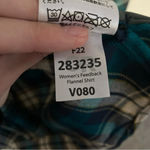 NWOT Outdoor Research Feedback Flannel Shirt Size Medium in Deep Lake Plaid Blue Photo 5