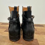 Balenciaga  Womens Boots‎ 40 Black Leather Buckle Ankle Chelsea Slouch Photo 2