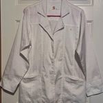 Carhartt  Women's White Button Front Two Pockets Jacket Size S 29" Long x 20" PTP Photo 0