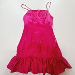 MORE TO COME Ella Ruffle Mini Dress in Hot Pink XXS Photo 2