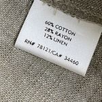 Eileen Fisher Neutral Linen Jacket Italian Fabric Textured Natural Blend L Photo 5