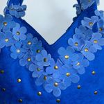 Blue Floral Embellished Women's Bag Photo 1