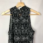 Acemi Boutique Black & White Geometric Printed High Neck Tank Top S Photo 35