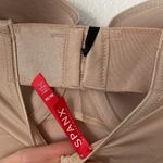 Spanx NWT M Suit Your Fancy Strapless Cupped Mid-Thigh Bodysuit in Beige Photo 9