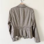 White House | Black Market NWT Single Button Peplum Blazer in Tan Size 10 Photo 2