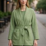 Nike NWT Womens Yoga Therma Fit Jacquard Reversible Oversized Kimono Cardigan Photo 0