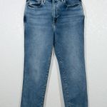 Good American Blue Curve Straight Jeans Size 10/30 Photo 1