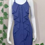 Anthropologie C Luce Blue Ruffle Button Down Dress Photo 0