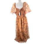 Baltic Born NEW  Cassandra Tulle Maxi Dress Copper Floral Size 3XL Photo 5