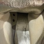 Gucci High Top Women’s Sneakers Tennis Shoes Metallic Silver Logo Size 39 9 Photo 2